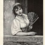Гравюры. 1893 г. Женские портреты. Большие. Ч1