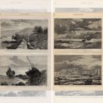 Гравюры 1893 г Корабли. Парусники. Море. Пейзаж Ч1