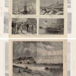 Гравюры. 1893 г. Корабли. Парусники. Море. Пейзаж — изображение 4