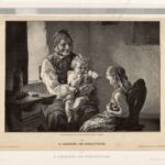 Литографии. Дети. Семья. 19 в. Большие Ч1