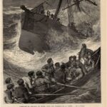Гравюры 1893 г Корабли. Парусники. Море. Пейзаж Ч1 — изображение 4