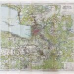 Большая карта окрестностей Петрограда. 1914 г