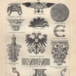 Литография. 19 век. Орнаменты различных эпох — изображение 9