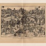 Гравюра. Охота. Собаки. Следы. 1893 г