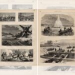 Гравюры. 1893 г. Корабли. Парусники. Море. Пейзаж — изображение 3