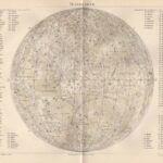 Гравюра. Литография. 19 век. Луна. Кратеры — изображение 9